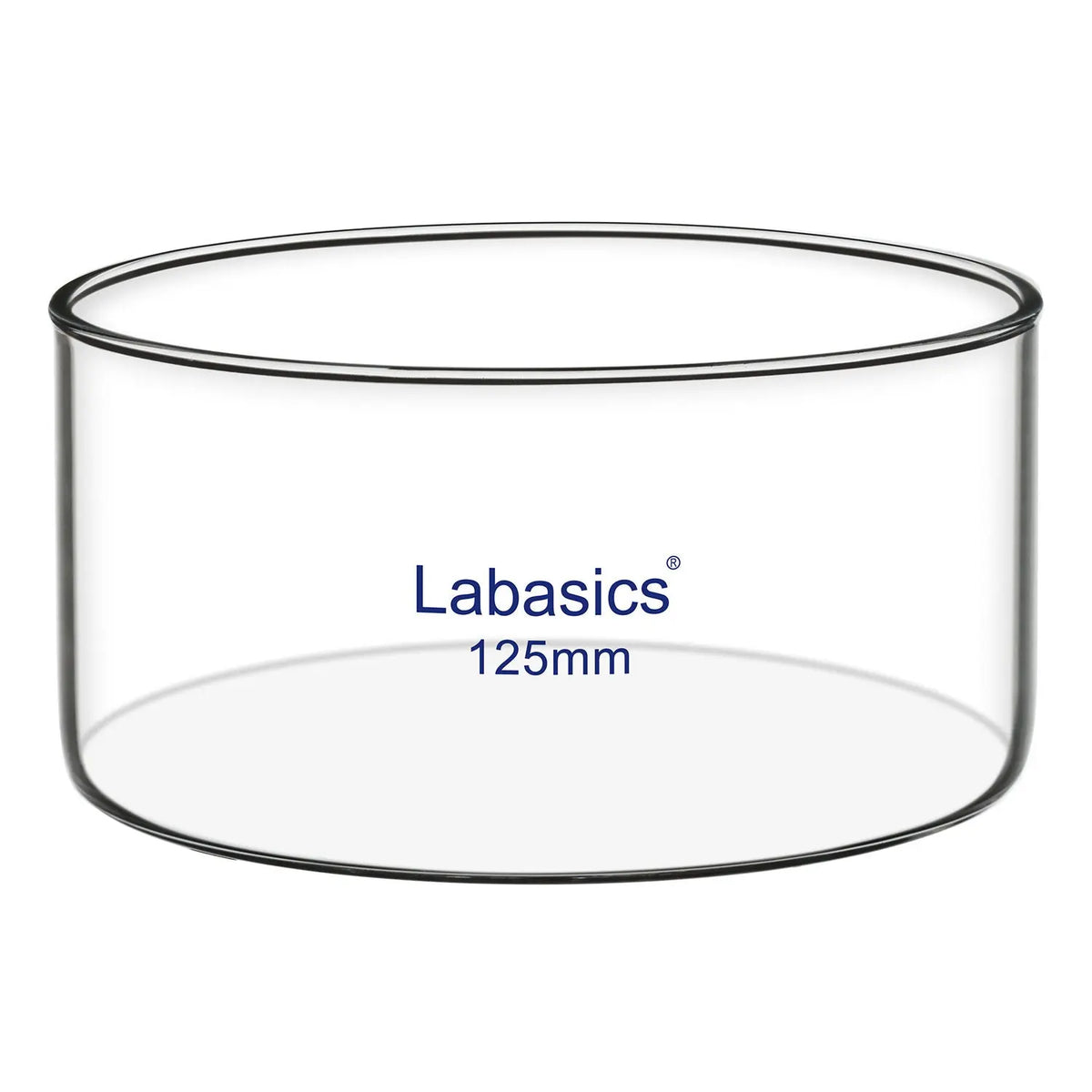 Crystallizing dish, 500 mL, no spout design, borosilicate glass, heat-resistant, used for crystallization and solution evaporation