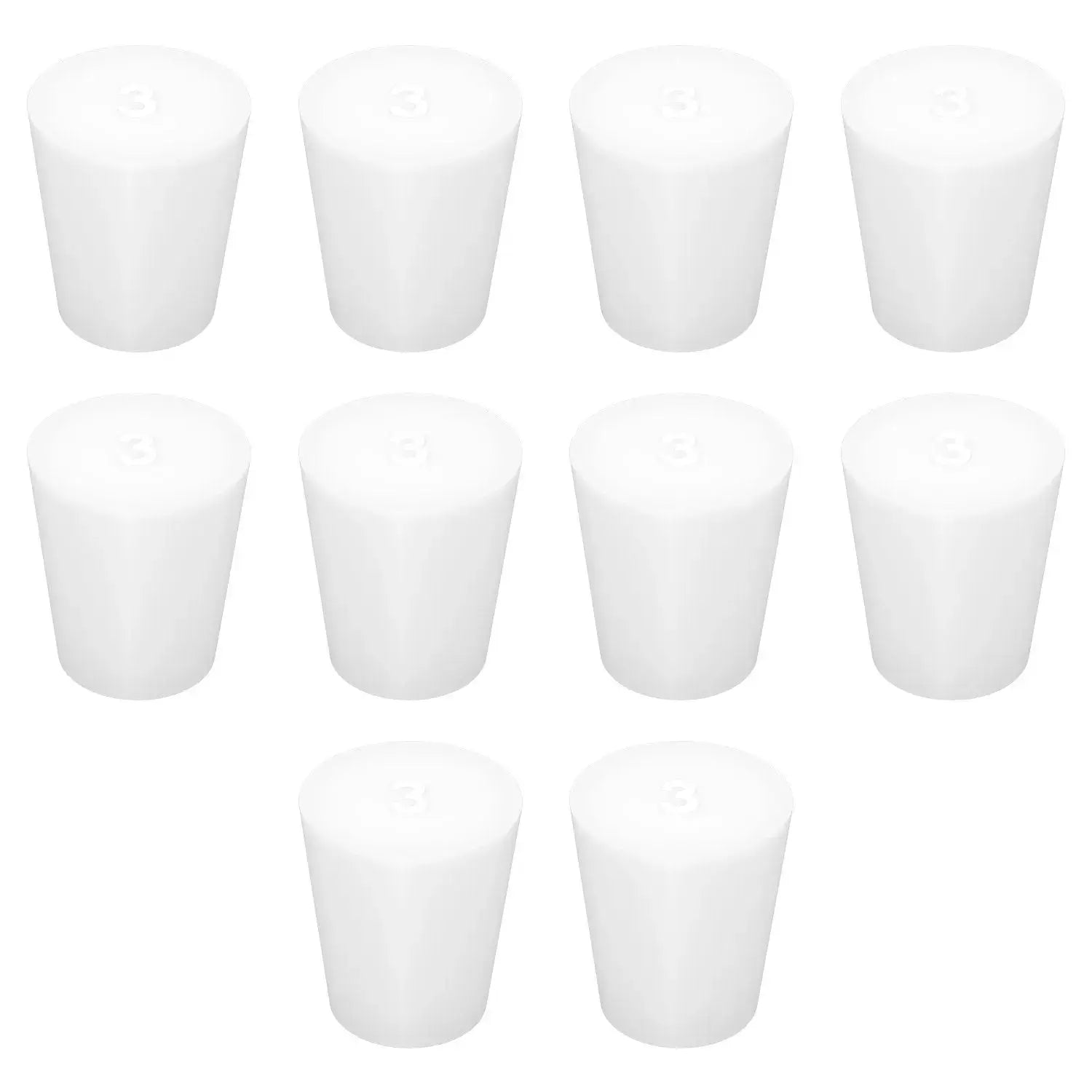 Solid Silicon Stoppers,10 pack Labasics