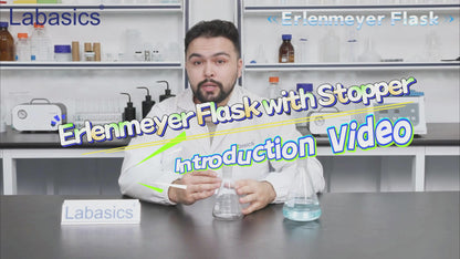 Erlenmeyer Flask with Glass Stopper, 24/40 Joint, 250-1000 ml