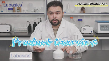 Vacuum Filtration Kit, 100 mm Porcelain Funnel, 1 L Filter Flask