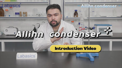 Glass Allihn Condenser, 24/40 Joint, 200-500 mm Jacket Length