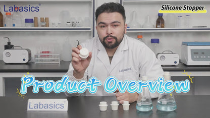 Silicone Stopper, with Detachable Glass Frit, 3/5 Pack