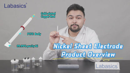 Nickel Sheet Electrode, 99.99% Purity, 10 x 10 x 0.1 mm