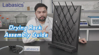 Drying Rack with 27 Detachable Pegs and Water Outlet Hose