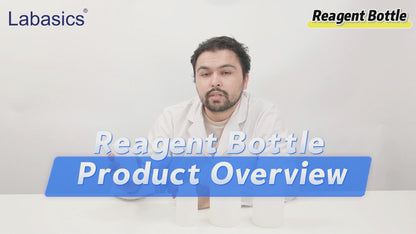 HDPE Wide Mouth Plastic Reagent Bottle, 2-Pack, 250 ml / 1000 ml