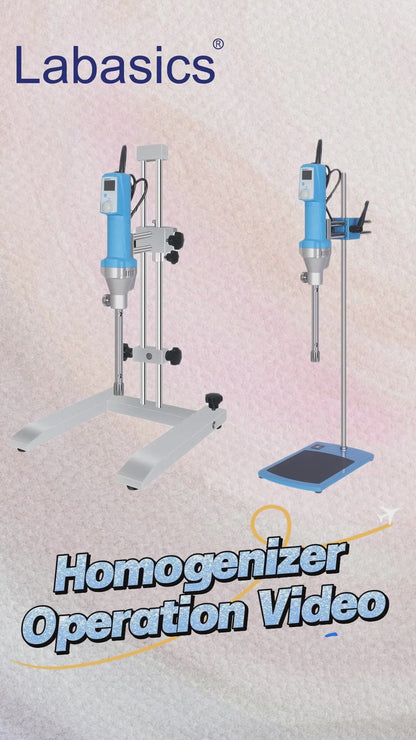 Homogenizer Emulsifier with LED Display, Adjustable 4000-26000 RPM, Compatible with 0.2-10000 ml Samples