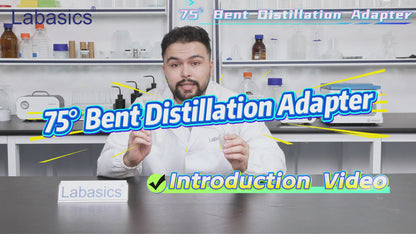 75 Degree Bent Glass Distilling Adapter