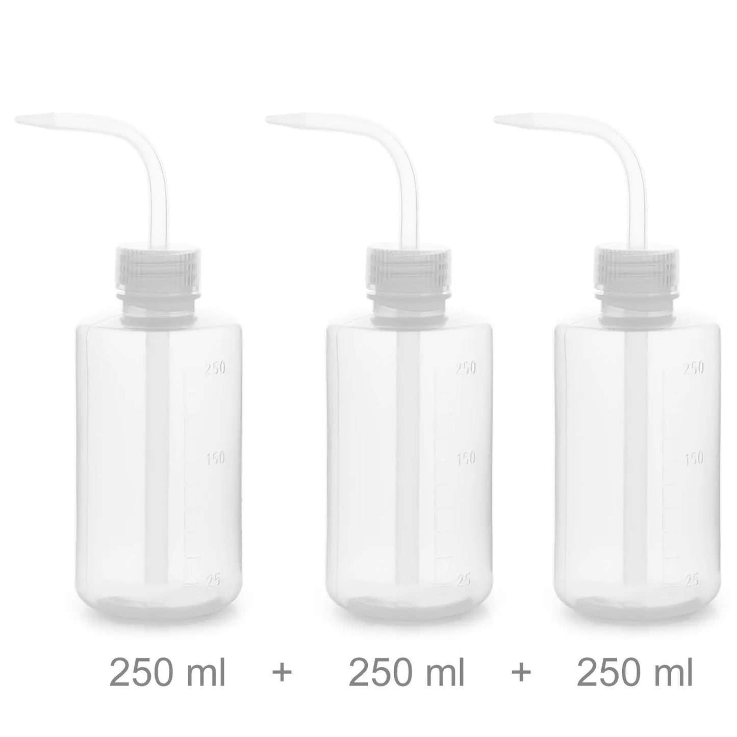 Plastic Wash Bottle, 250 mL, 3 Packs Labasics