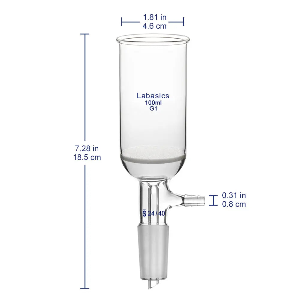 Buchner Filtering Funnel with Coarse Frit (G1), 24/40 Joint - Labasics ...