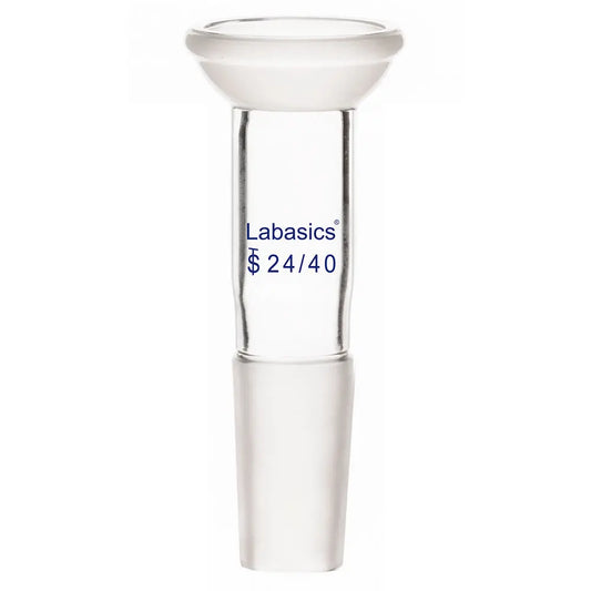 Glass Adapter with Ball Socket with 35/20 Top Joint and 24/40 Bottom Inner Joint