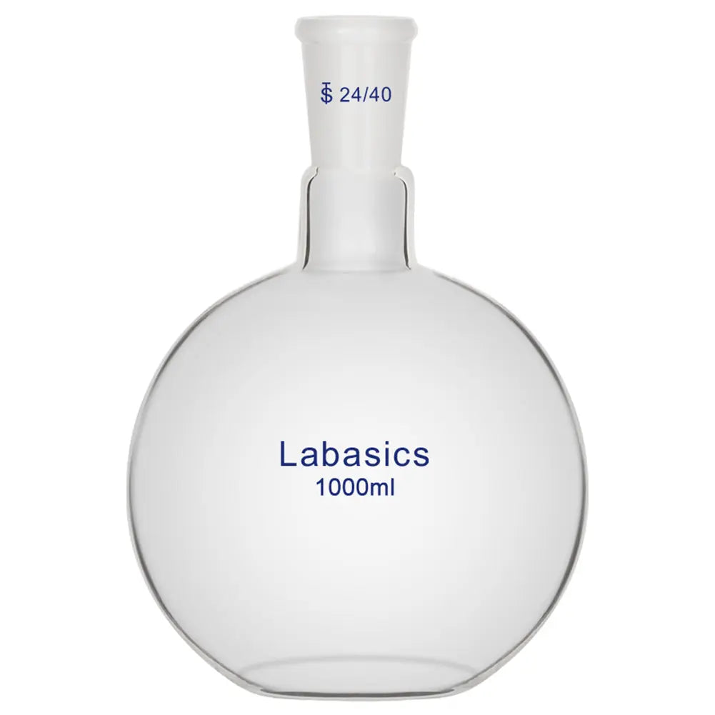 Glass Flat Bottom Flask, 24/40 Standard Taper Outer Joint, 50-2000 mL Labasics