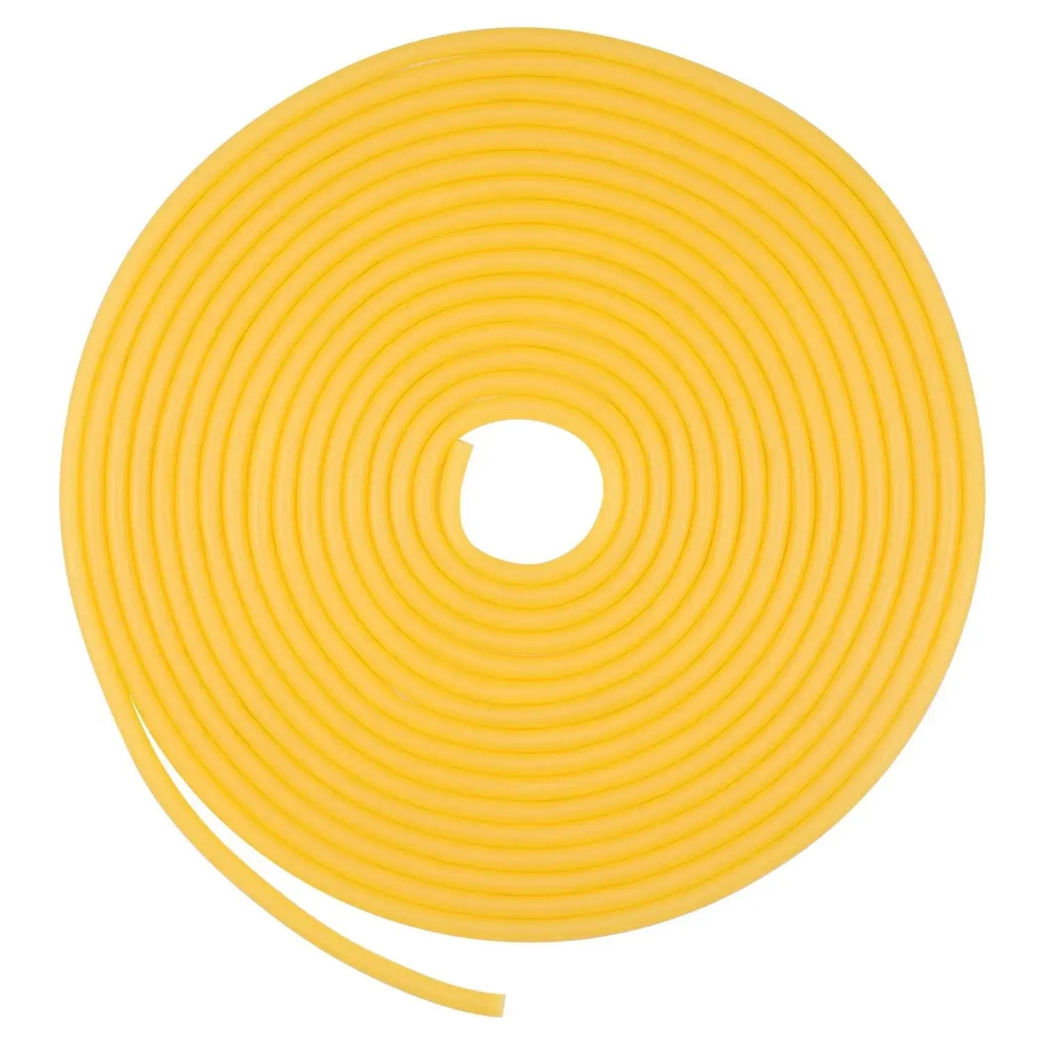 Amber rubber tubing, natural rubber latex, 3/8 inch OD, 1/4 inch ID, extra long 10 meter roll, high elasticity up to 700% for versatile use