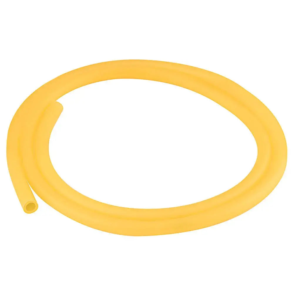 Amber rubber tubing, natural latex, 3/8 inch (9 mm) OD, 1/4 inch (6 mm) ID, flexible lab tubing, 1 meter length for fluid transfer