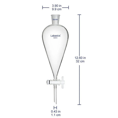 Conical Separatory Funnel, 24/29 Joints, 60-2000 mL Labasics
