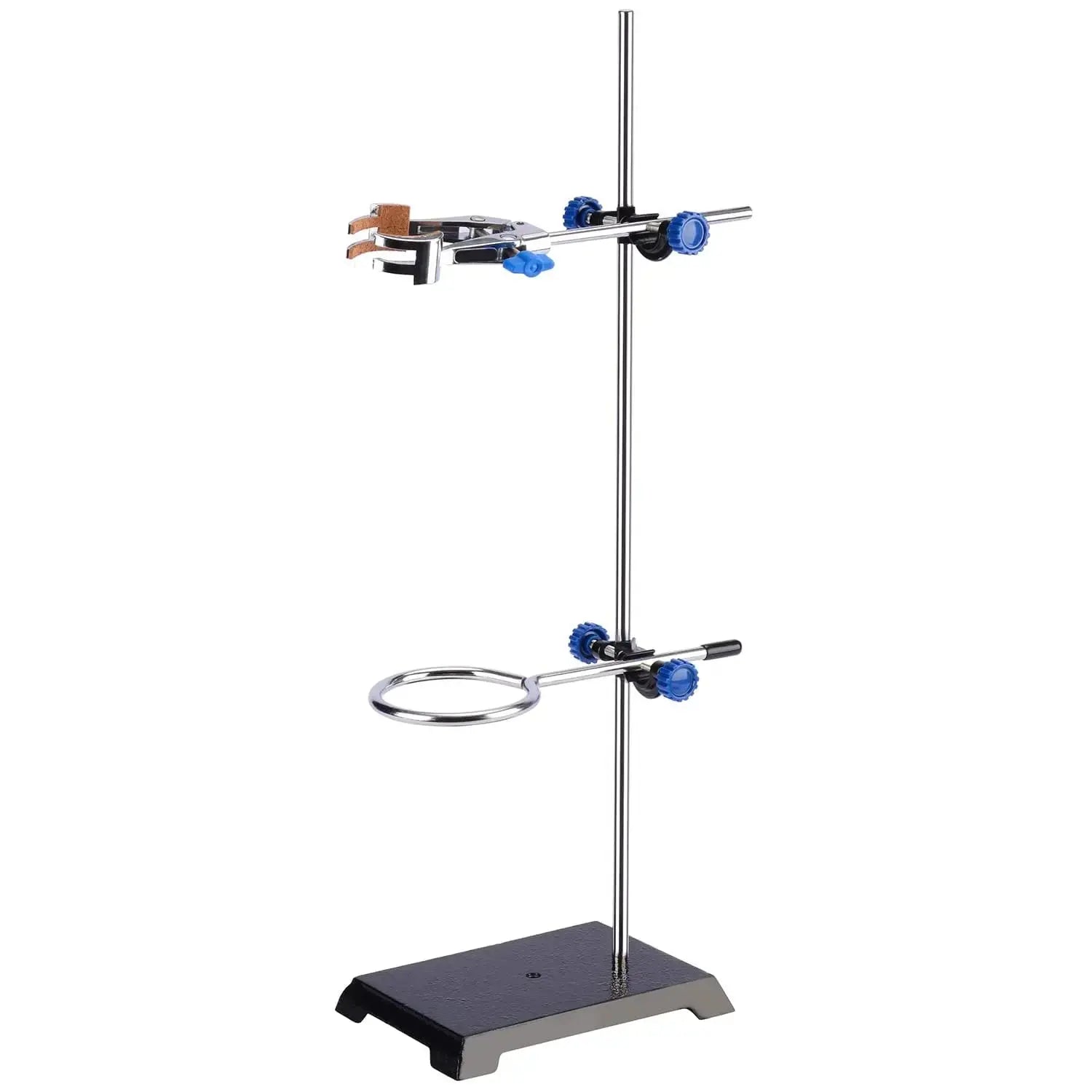 Labasics laboratory stand set with retort stand base rods clamp and ring system for experiments