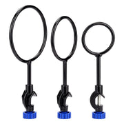 60 mm retort ring, cast iron support ring with clamp, for holding lab glassware
80 mm support ring, cast iron retort ring with boss head clamp and thumbscrew
100 mm retort ring, metal support ring for laboratory stand, used for heating setup
