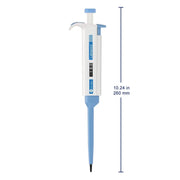 Single channel pipettor 0.5–5000 μL, ergonomic design, replaceable tip cone